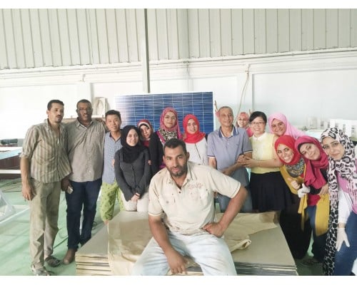 10MW solar panel production line factory build in Egypt