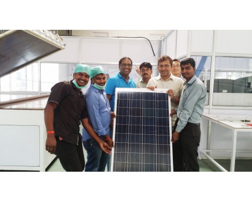 5MW solar panel production line factory build in India Pune